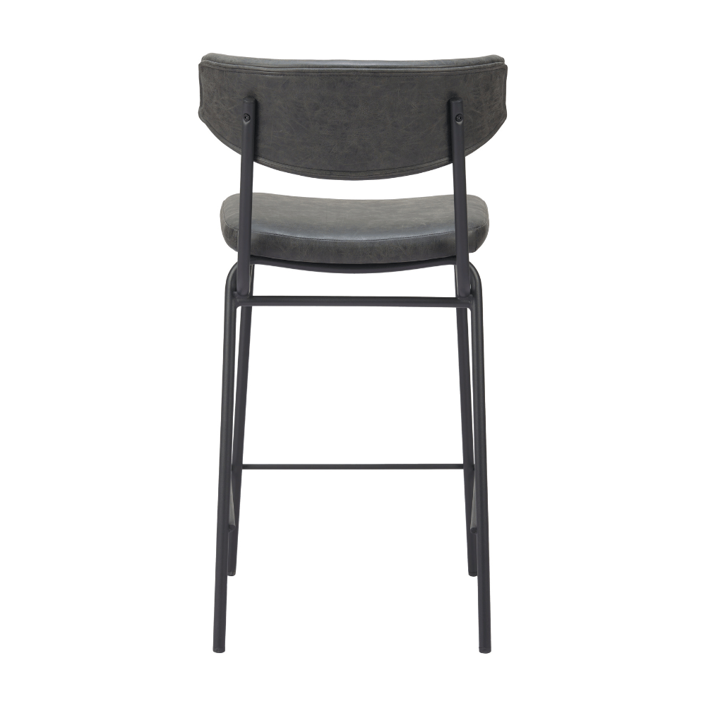 Charon Counter Stool Vintage Black - Set of 2