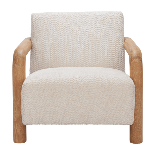 Subliem Accent Chair Cotton White - Elite Maison