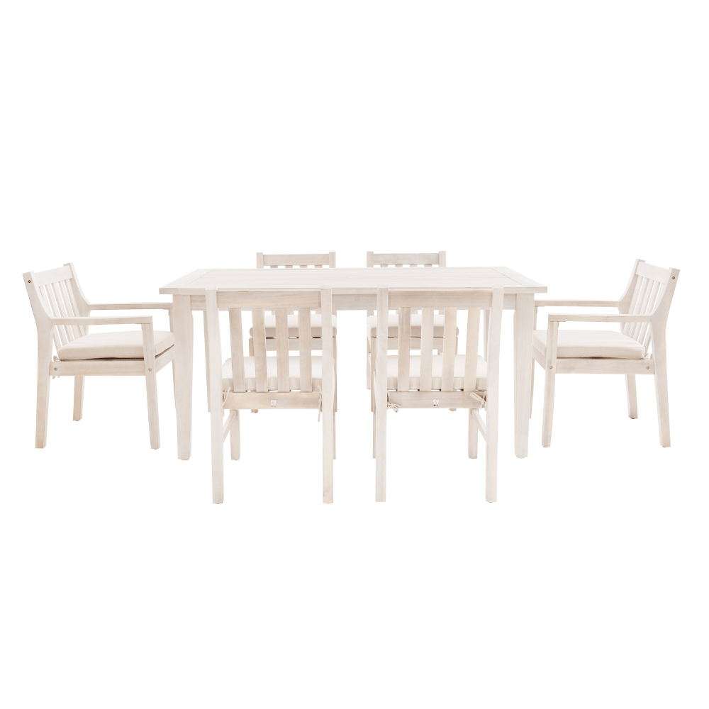 Svana Natural Dining Set 7PC - Elite Maison