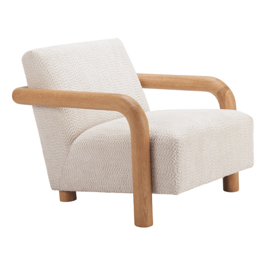 Subliem Accent Chair Cotton White - Elite Maison