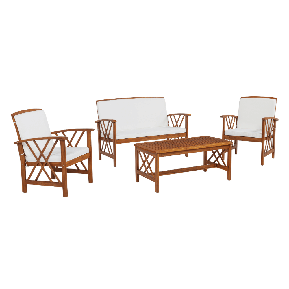 Topsail Brown 4 Piece Outdoor Set