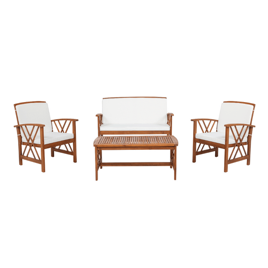 Topsail Brown 4 Piece Outdoor Set - Elite Maison