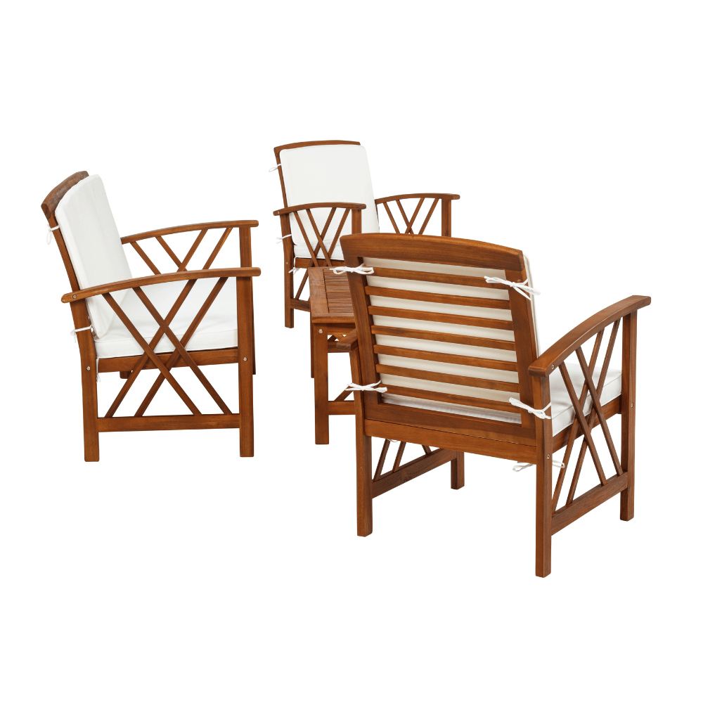 Topsail Brown 4 Piece Outdoor Set