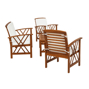 Topsail Brown 4 Piece Outdoor Set