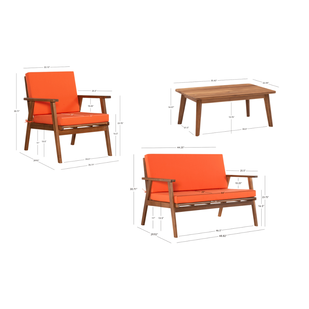 Cosgrove Patio Chat Set - Elite Maison