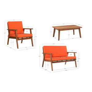 Cosgrove Patio Chat Set - Elite Maison