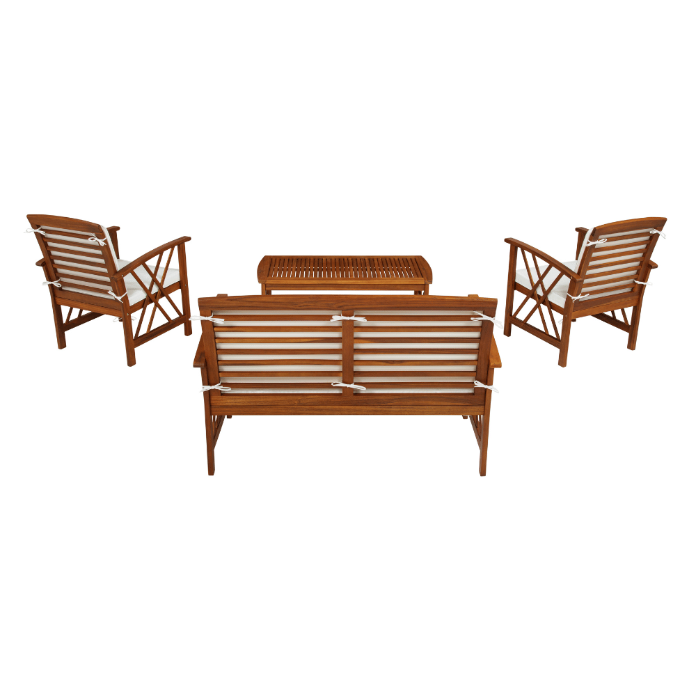 Topsail Brown 4 Piece Outdoor Set