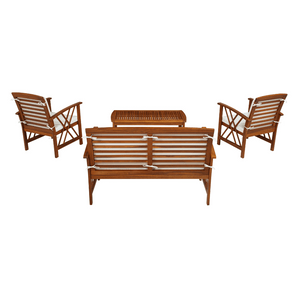 Topsail Brown 4 Piece Outdoor Set