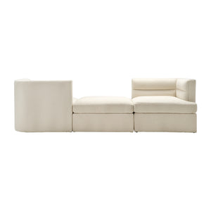 Modern, Modular Sofa, Ivory Kd 2boxes - Elite Maison