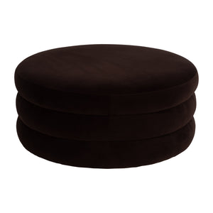 39x17 Triple Tiered Ottoman, Brown - Elite Maison