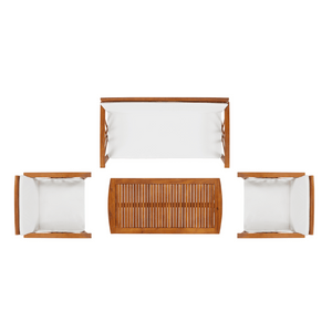 Topsail Brown 4 Piece Outdoor Set
