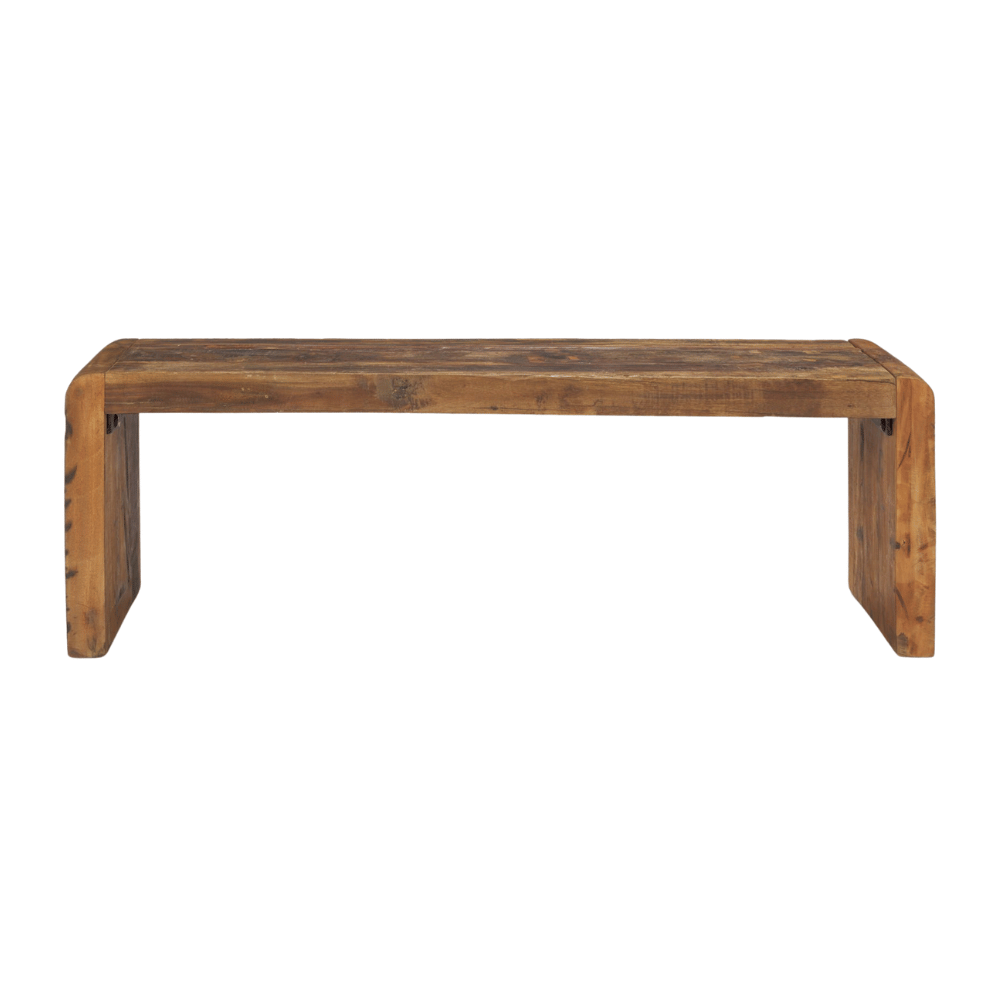 Estelle Rustic Brown Bench - Elite Maison