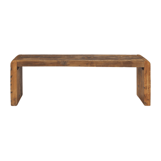 Estelle Rustic Brown Bench - Elite Maison
