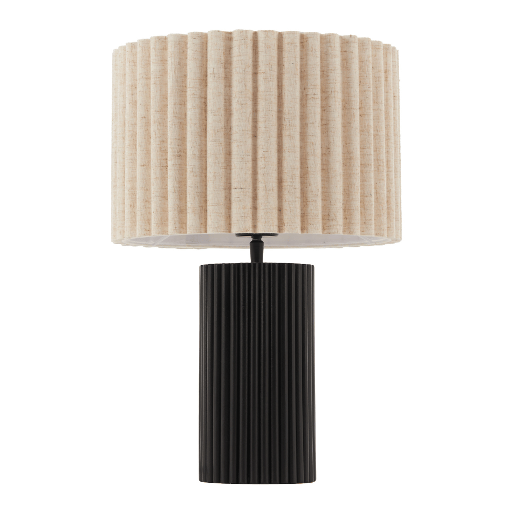 Aurora Table Lamp Beige & Black - Elite Maison