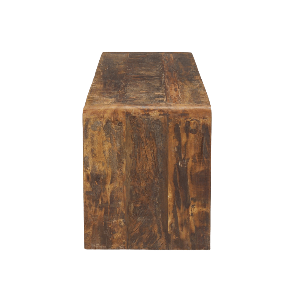 Estelle Rustic Brown Bench - Elite Maison