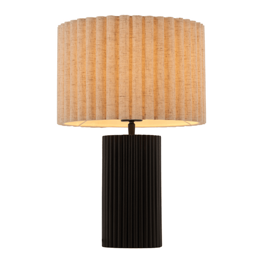 Aurora Table Lamp Beige & Black - Elite Maison