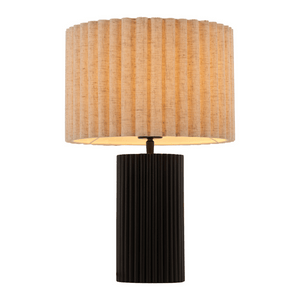 Aurora Table Lamp Beige & Black - Elite Maison