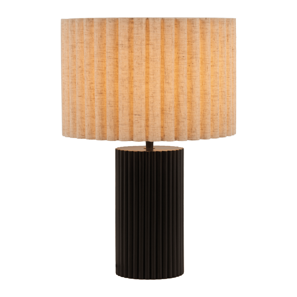 Aurora Table Lamp Beige & Black - Elite Maison