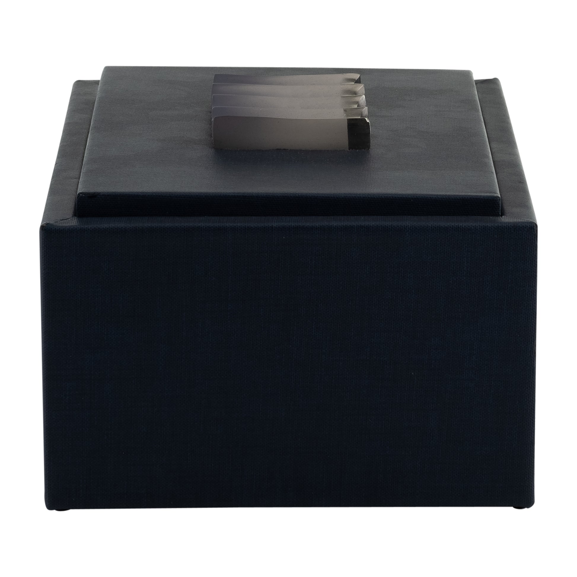 10x8", Wood-leather Box, Blue/ombre - Elite Maison