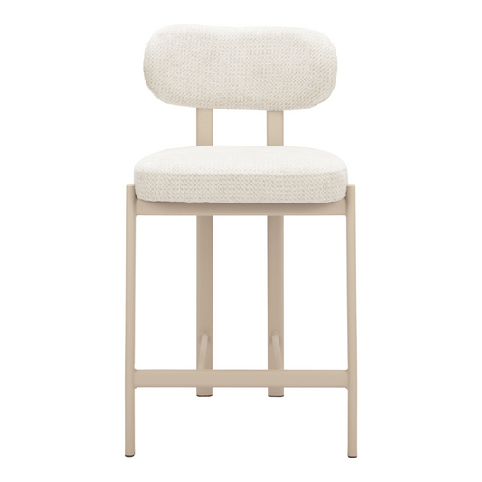 Aurea Counter Stool Light Gray - Set of 2 - Elite Maison