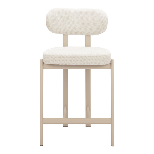 Aurea Counter Stool Light Gray - Set of 2 - Elite Maison