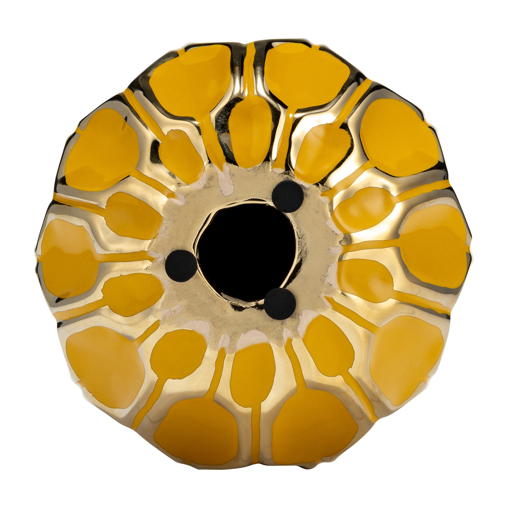 Cer S/3 4/5/6" Orbs, Honey/gold - Elite Maison