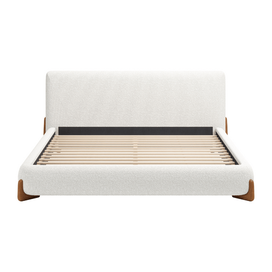Baris King Bed Ivory - Elite Maison