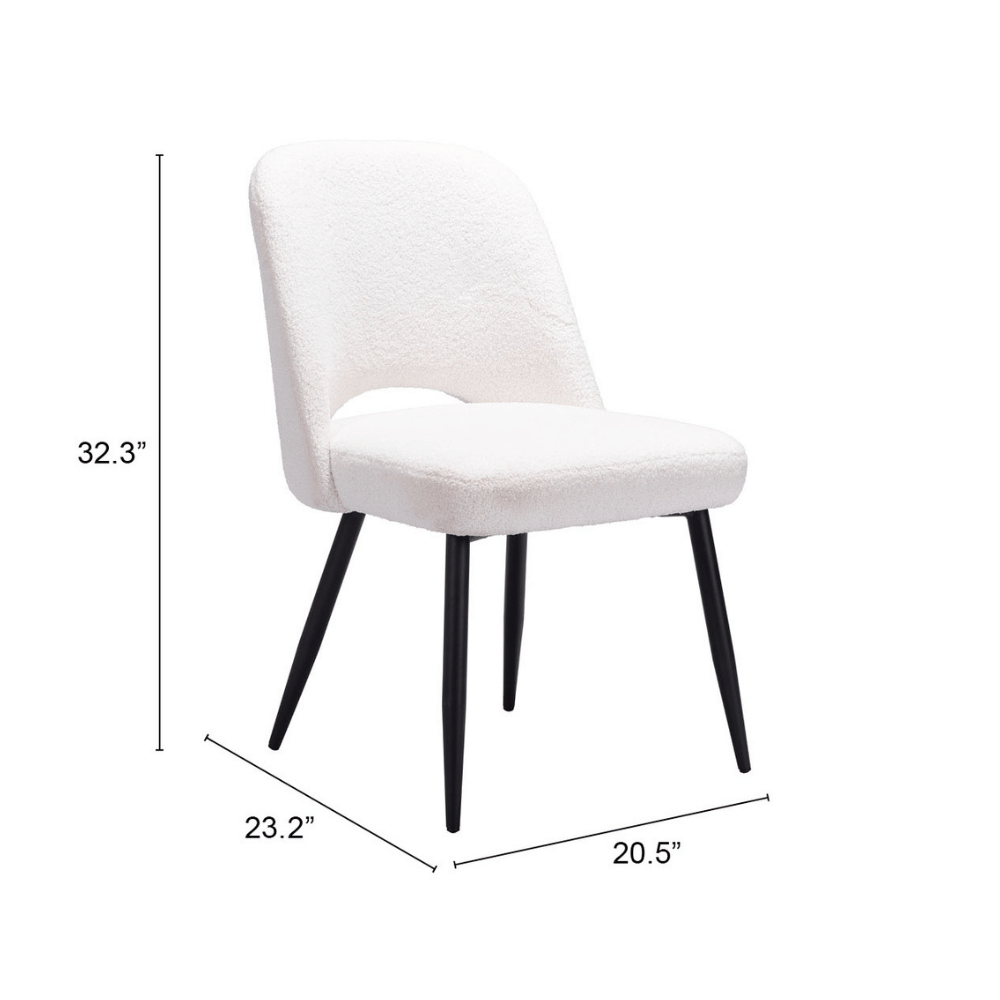 Teddy Dining Chair Ivory - Set of 2