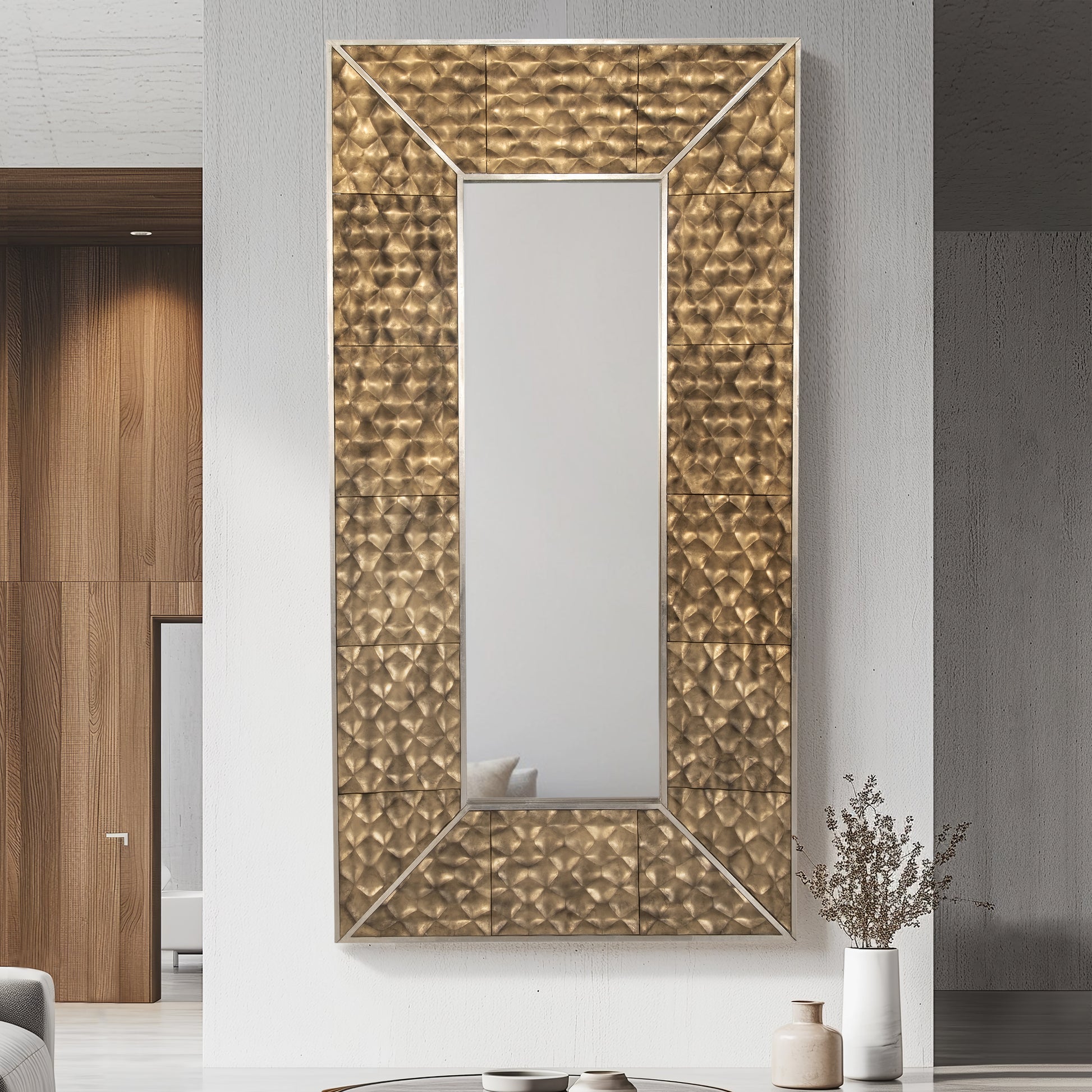 47x94, Gold Scales Mirror - Elite Maison