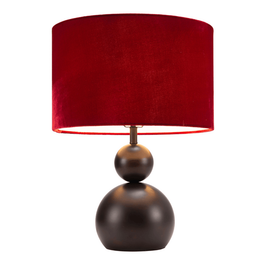 Shobu Table Lamp Red - Elite Maison