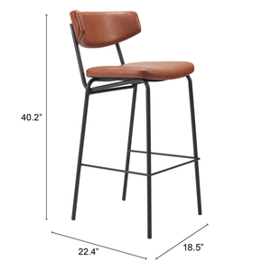 Charon Barstool Vintage Brown - Set of 2