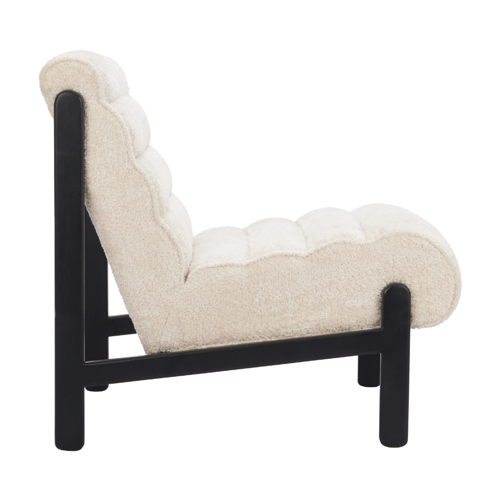 Maki Accent Chair Beige - Elite Maison