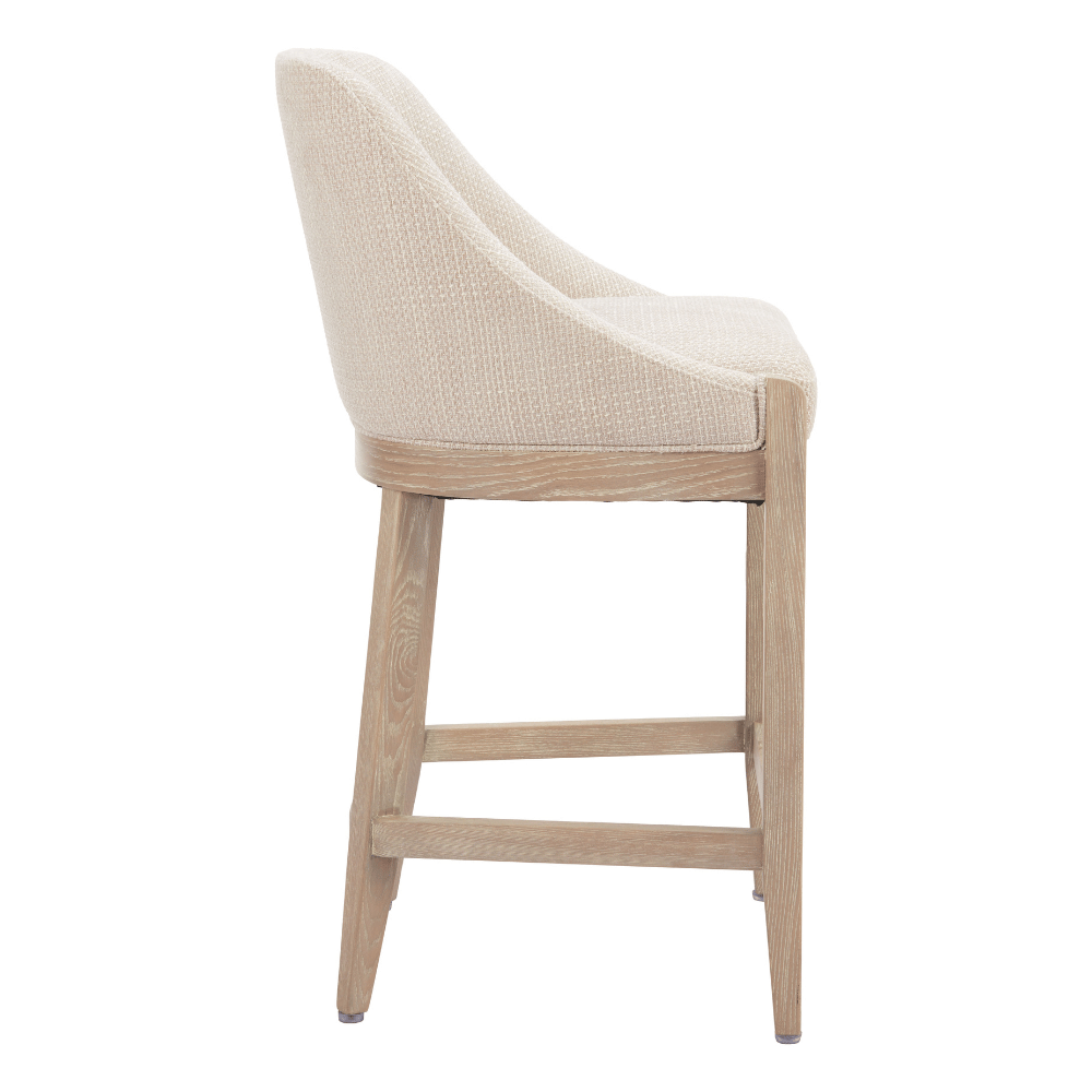Calmo Counter Stool Beige - Elite Maison