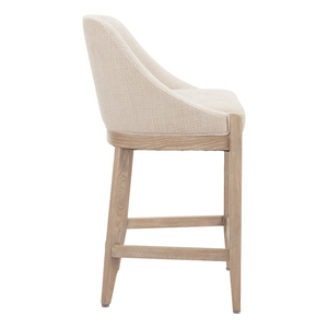Calmo Counter Stool Beige - Elite Maison
