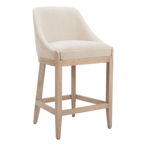 Calmo Counter Stool Beige - Elite Maison