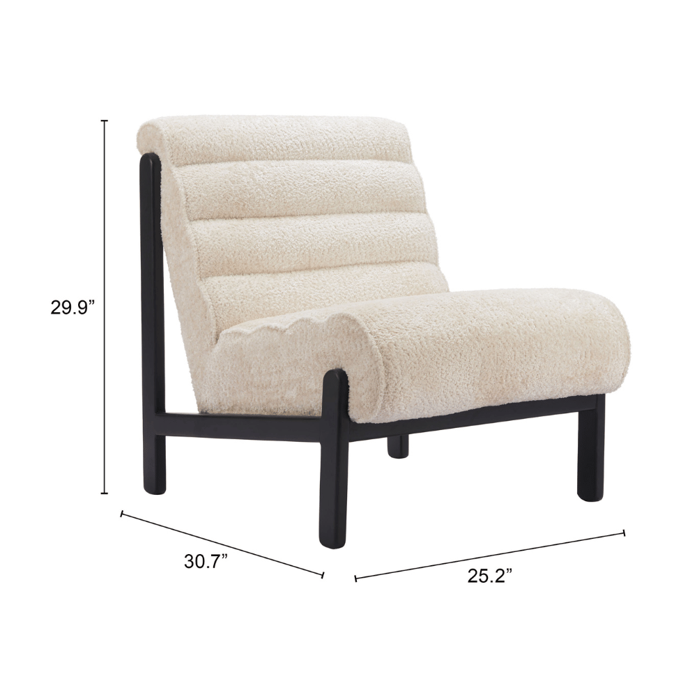 Maki Accent Chair Beige - Elite Maison