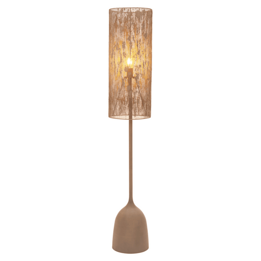 Buff Floor Lamp Taupe - Elite Maison