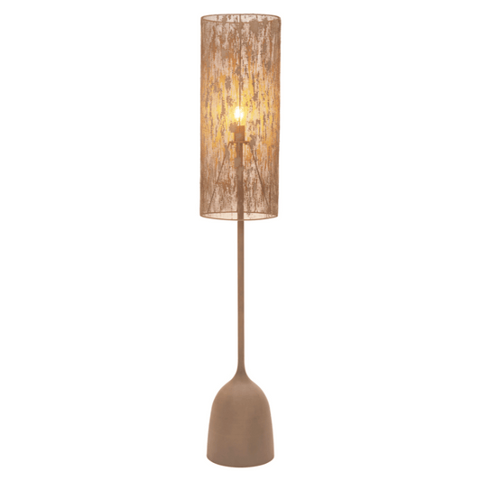 Buff Floor Lamp Taupe - Elite Maison