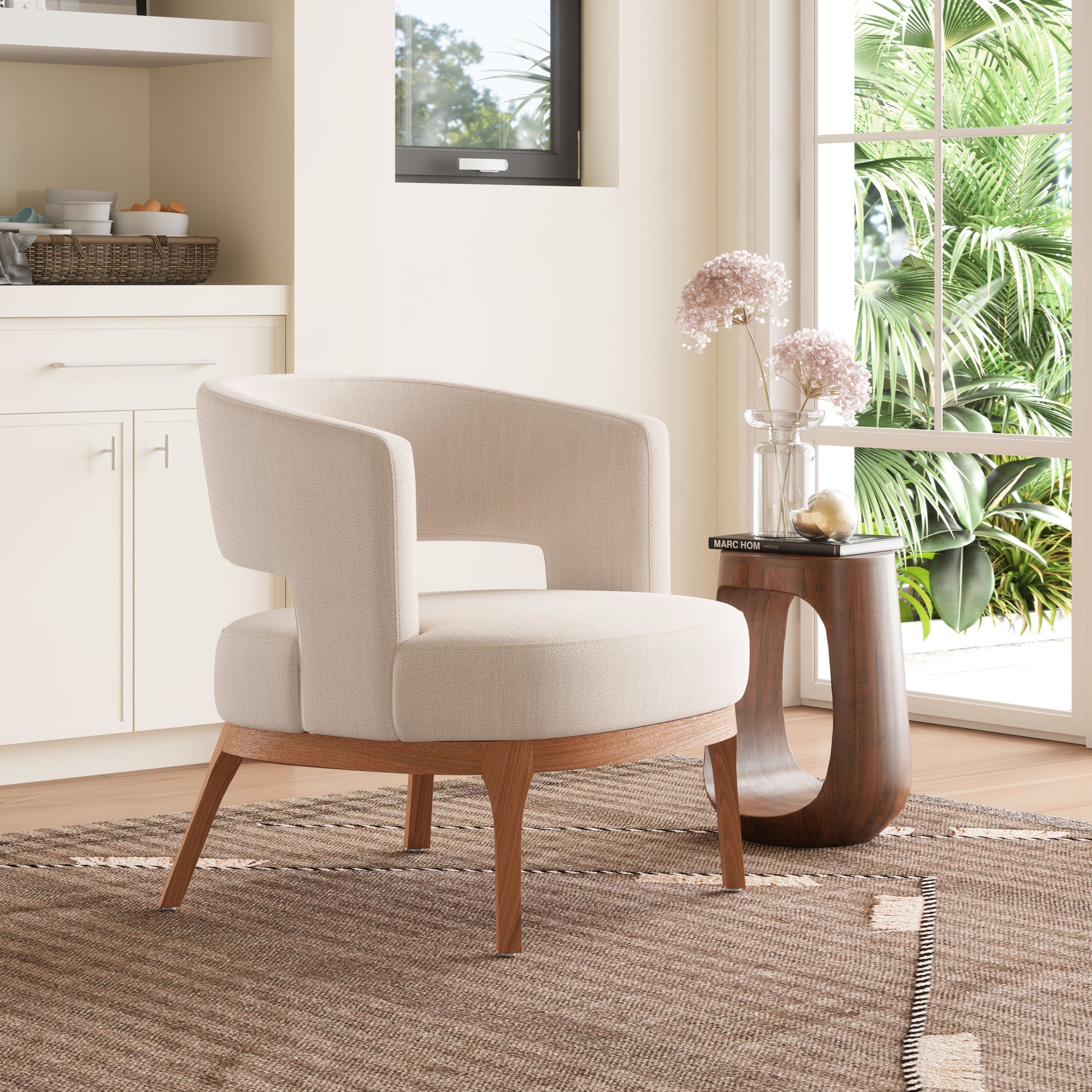 Penryn Accent Chair Beige - Elite Maison
