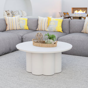 Palmier Coffee Table White - Elite Maison