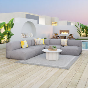 Luanda Middle Chair Gray - Elite Maison