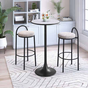 Sisal Barstool Beige Tweed - Set of 2