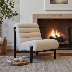 Maki Accent Chair Beige - Elite Maison