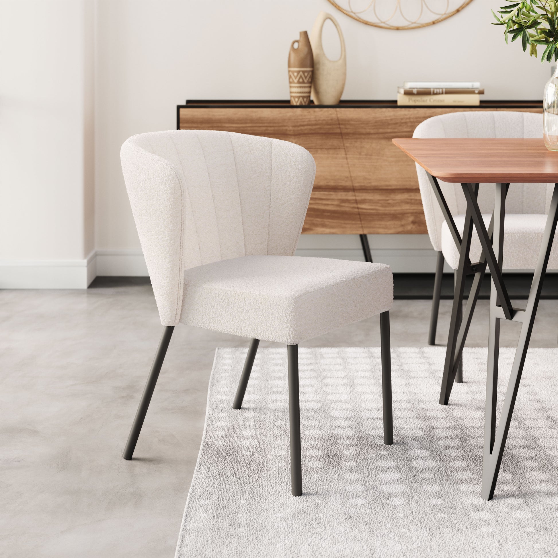 Aimee Dining Chair Cream - Set of 2