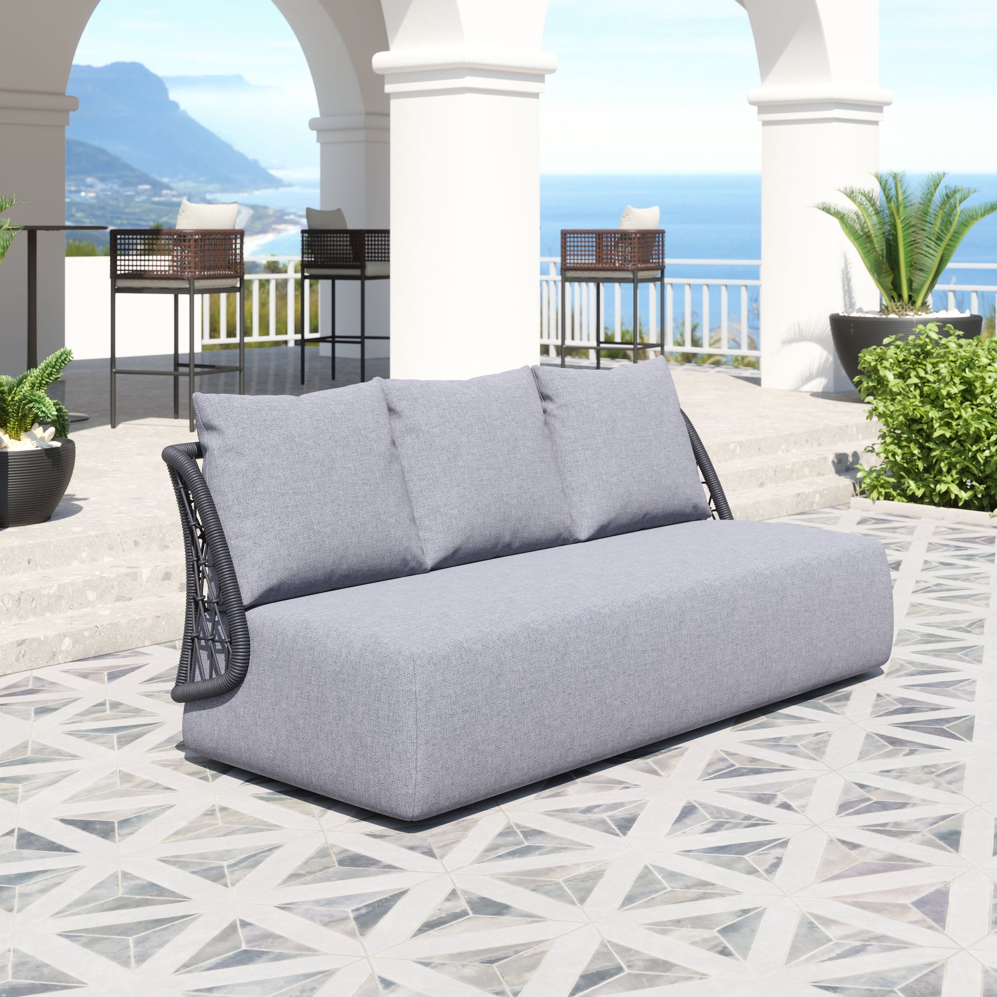 Mekan Sofa Gray - Elite Maison