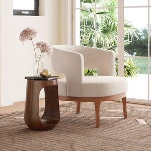 Okno Side Table Walnut - Elite Maison