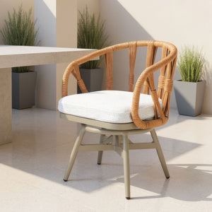 Safal Swivel Dining Chair Multicolor - Elite Maison