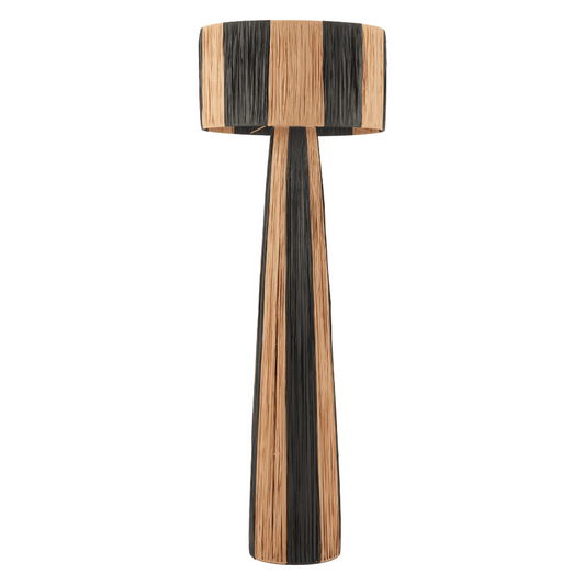 Gala Floor Lamp Black & Natural - Elite Maison