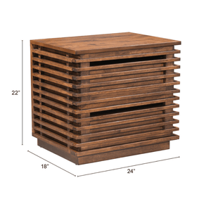 Linea End Table Walnut