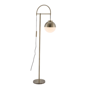 Waterloo Floor Lamp White & Bronze - Elite Maison
